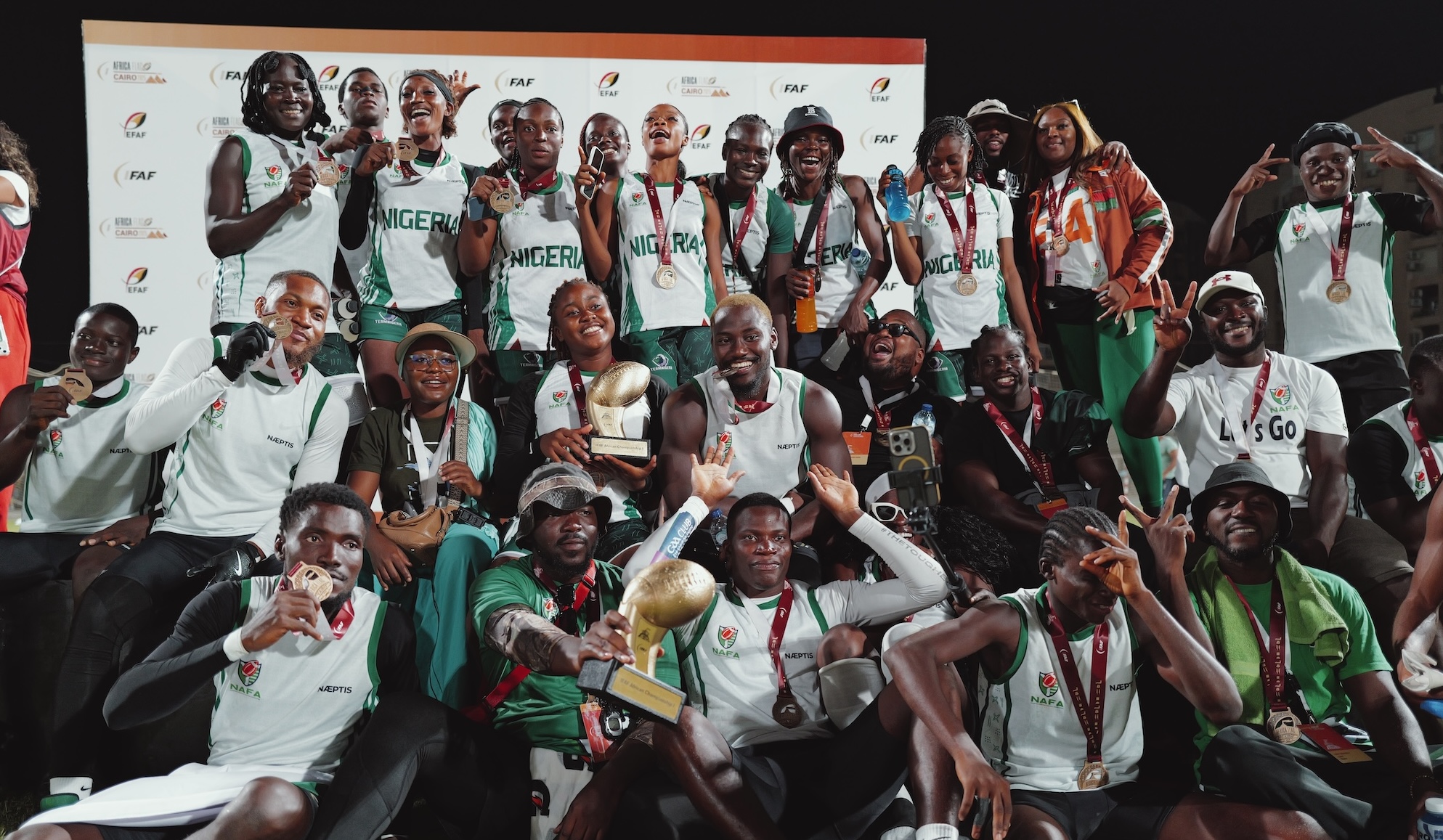 Nigeria Men and Women Claim IFAF Africa Flag Double