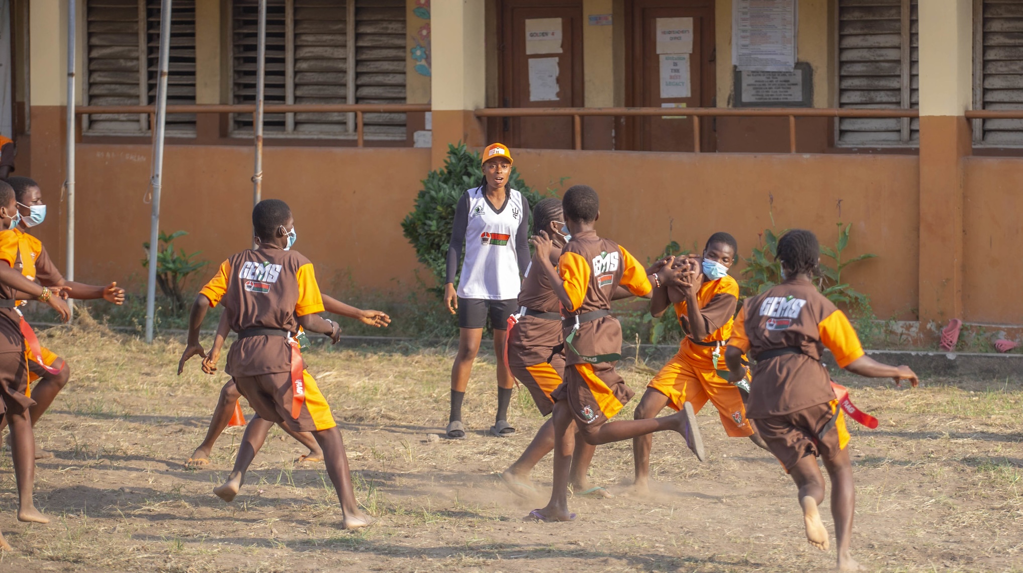 NAFA and Browns Nigeria introduce flag football to girls at Lagos correctional centre