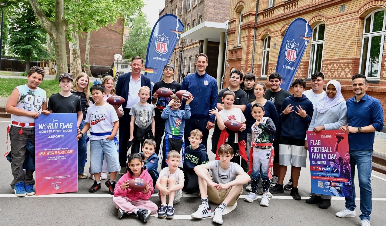 NFL Donates Flag Football Equipment to All Schools and Kindergartens in Düsseldorf
